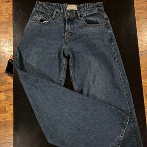 Motel Rocks Roomy Extra Wide Low Rise Jeans